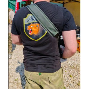 Оружейный ремень ДОЛГ (черный) двухточка, комплектация "Пулемет", OD, BK [ Тактические решения ]